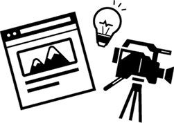 動画制作のイラスト